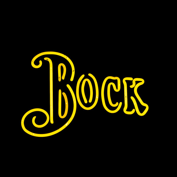 Bock Double Stroke Word Unit for Amber Bock Neon Sign Replacement Tube