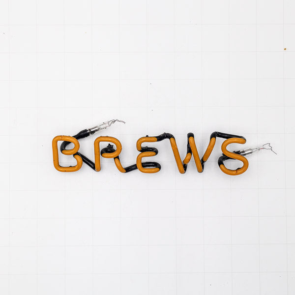 BREWS Single Stroke Word Unit Neon Sign Replacement Tube
