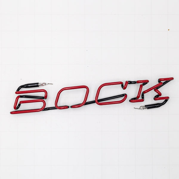 Bock Single Stroke Word Unit Neon Sign Replacement Tube