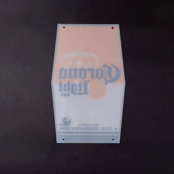 Corona Light Neon Sign Plastic Replacement Panel