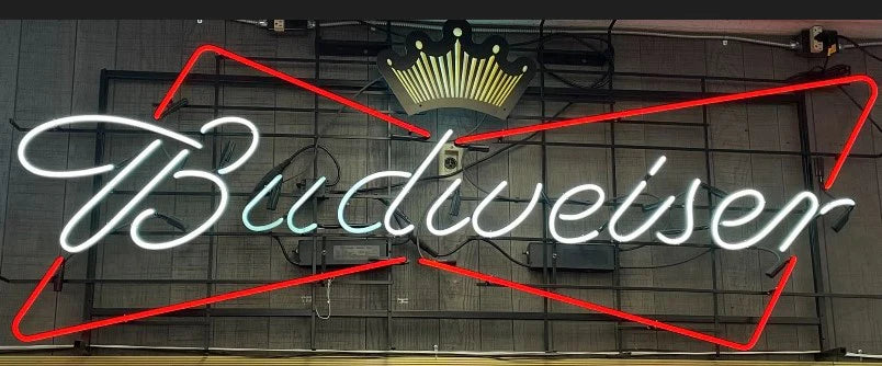 iser Script Word Unit for Large 8 ft Budweiser Neon Sign Replacement Tube