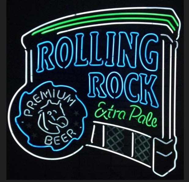 Universal left or right side of Rolling Rock 4 ft Steeplechase Marquis Neon Sign Plastic Replacement Panel