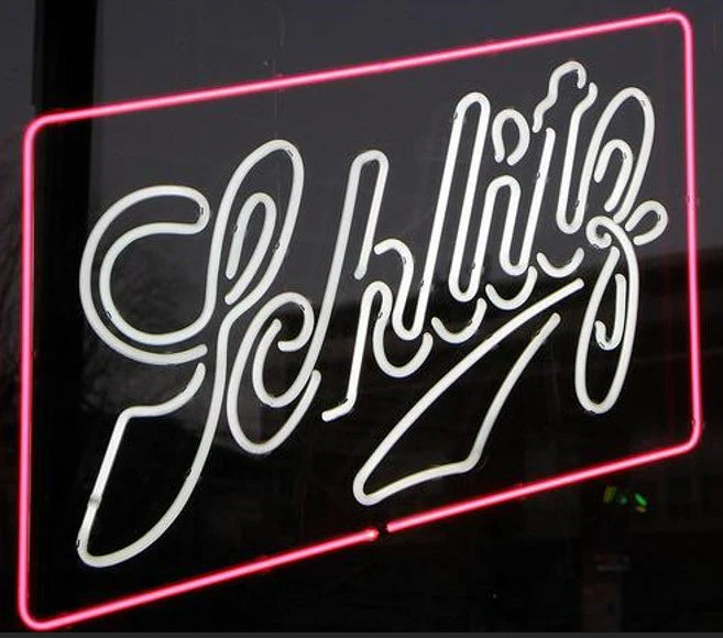 Schlitz Double Stroke Trapezoid (part of C top of H L I and half of T) - Neon Sign Part