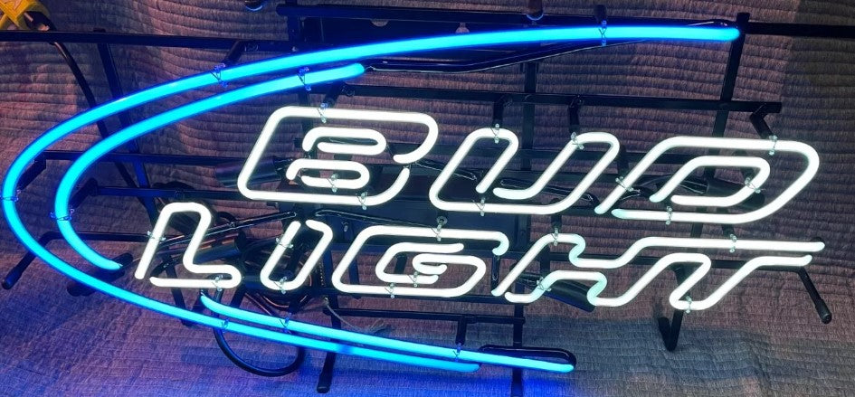 Bud Light Iconic logo Swoosh Border Unit Replacement Tube - Neon Sign Part