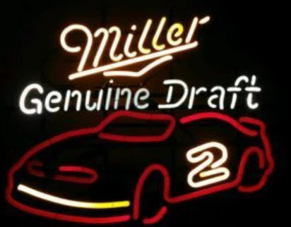 Back & Bottom of Car for MGD Nascar #2 Replacement Tube - Neon Sign Part