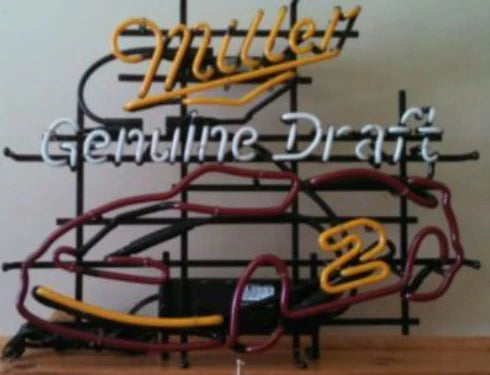 Back & Bottom of Car for MGD Nascar #2 Replacement Tube - Neon Sign Part
