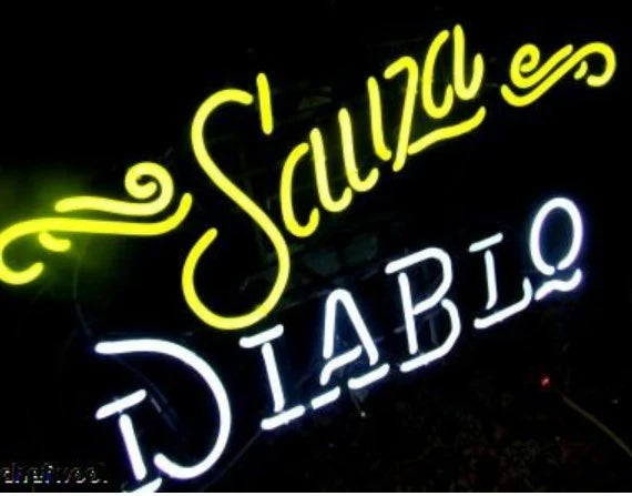 Sau single stroke word unit for Sauza Tequila SA unit - Neon Sign Part