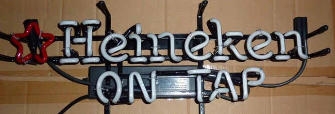 Heineken Single Stroke Word Unit With Star for Heineken Replacement Tube - Neon Sign Part