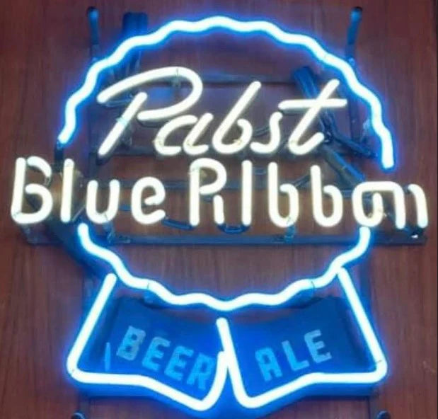 Pabst Blue Ribbon Single Stroke Script Word Unit for Pabst Blue Ribbon Replacement Tube - Neon Sign Part