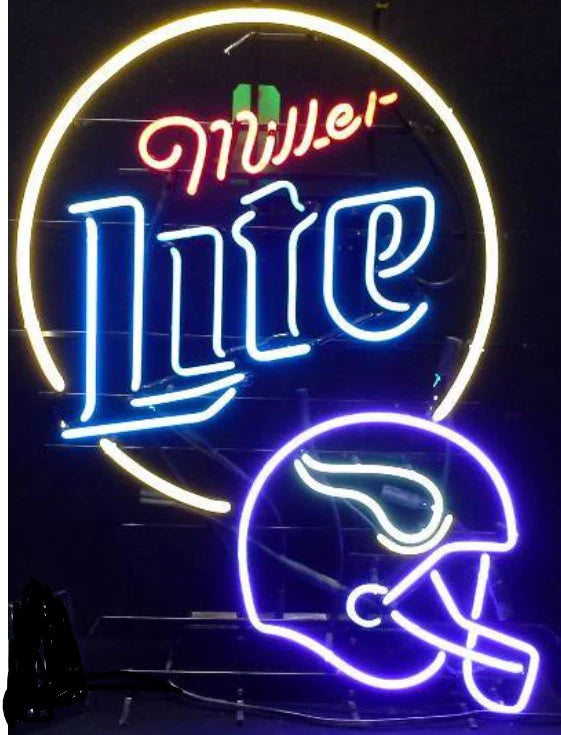 Minnesota Viking logo unit for Lite Football Helmet Replacement Tube - Neon Sign Part