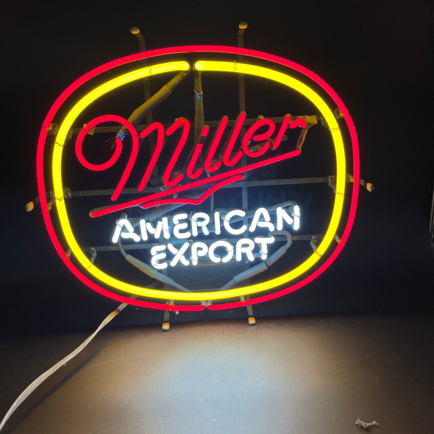 Miller American Export Double Ring Neon Sign