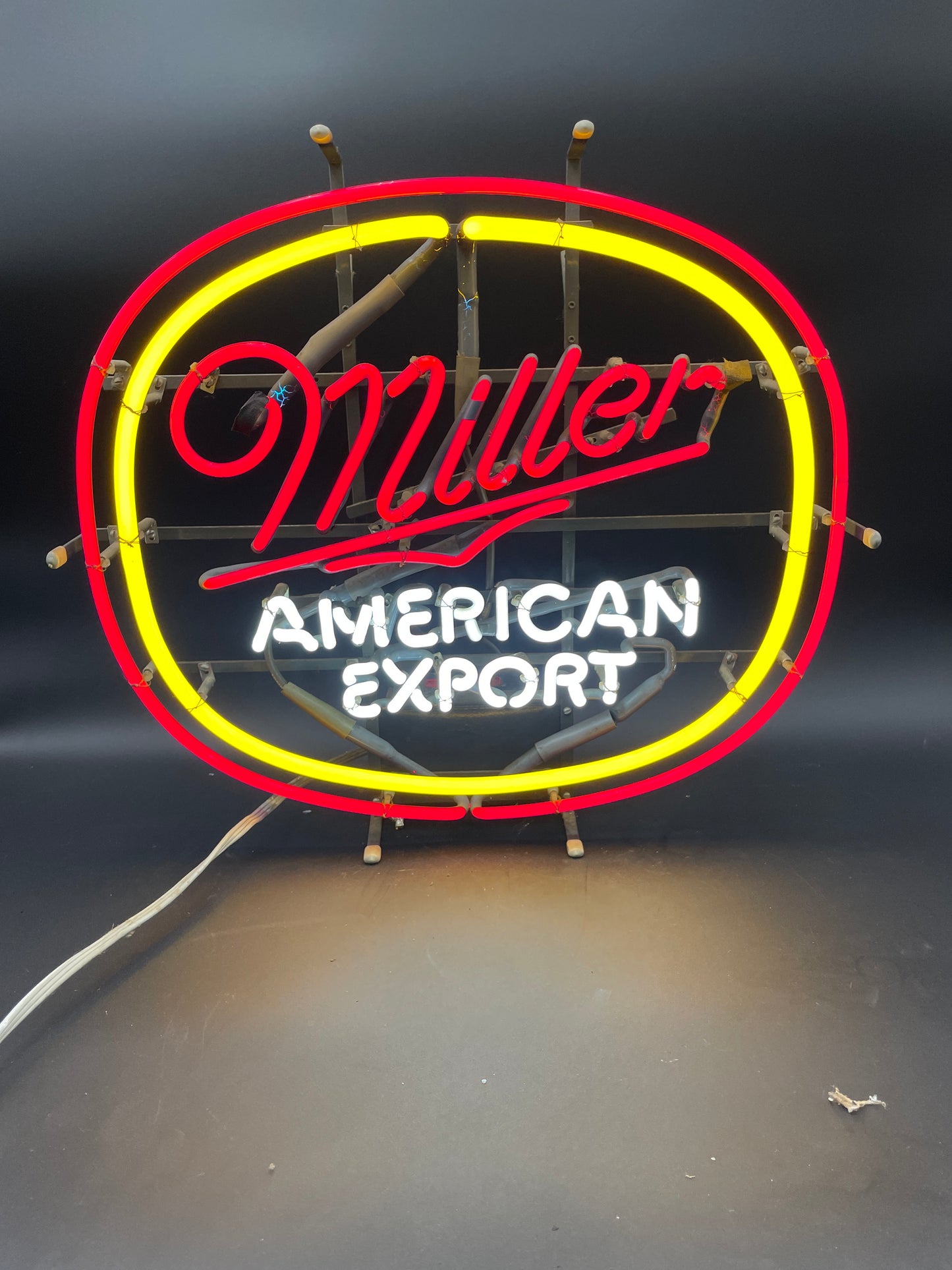 Miller American Export Double Ring Neon Sign