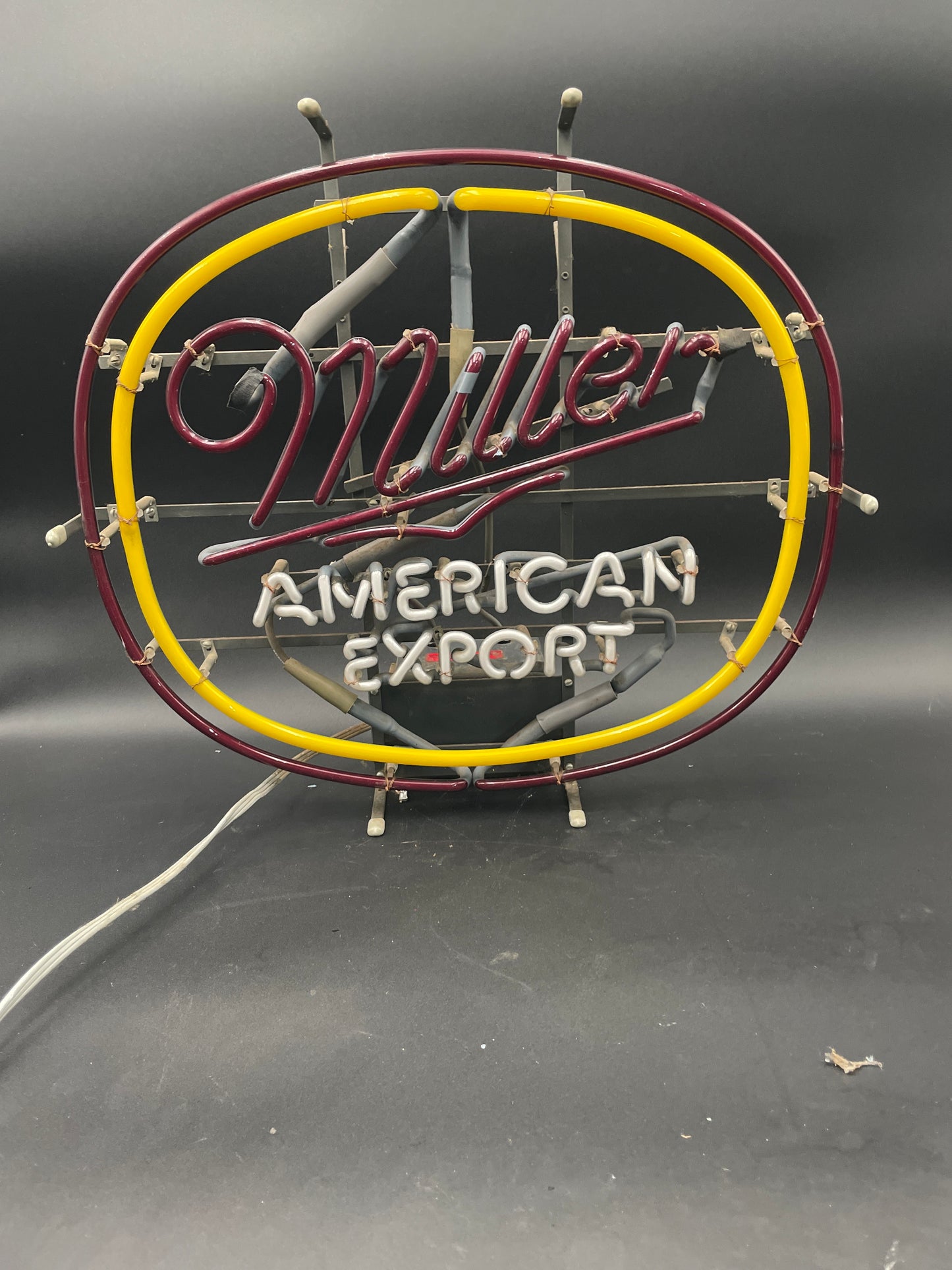 Miller American Export Double Ring Neon Sign
