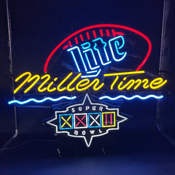 Miller Lite Super Bowl XXXII Neon Sign
