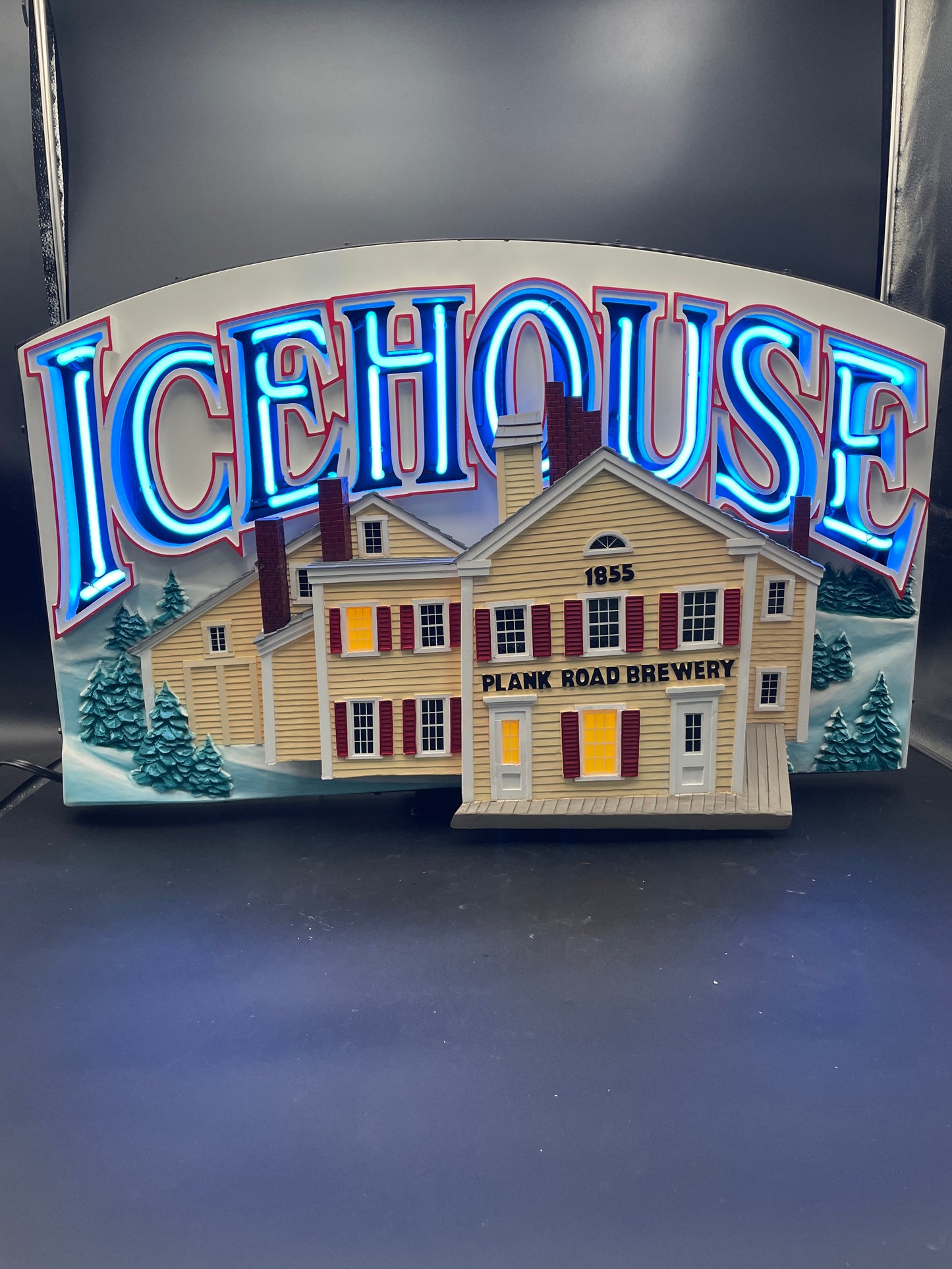 Ice House Plank Road Brewery 3D Neon Sign