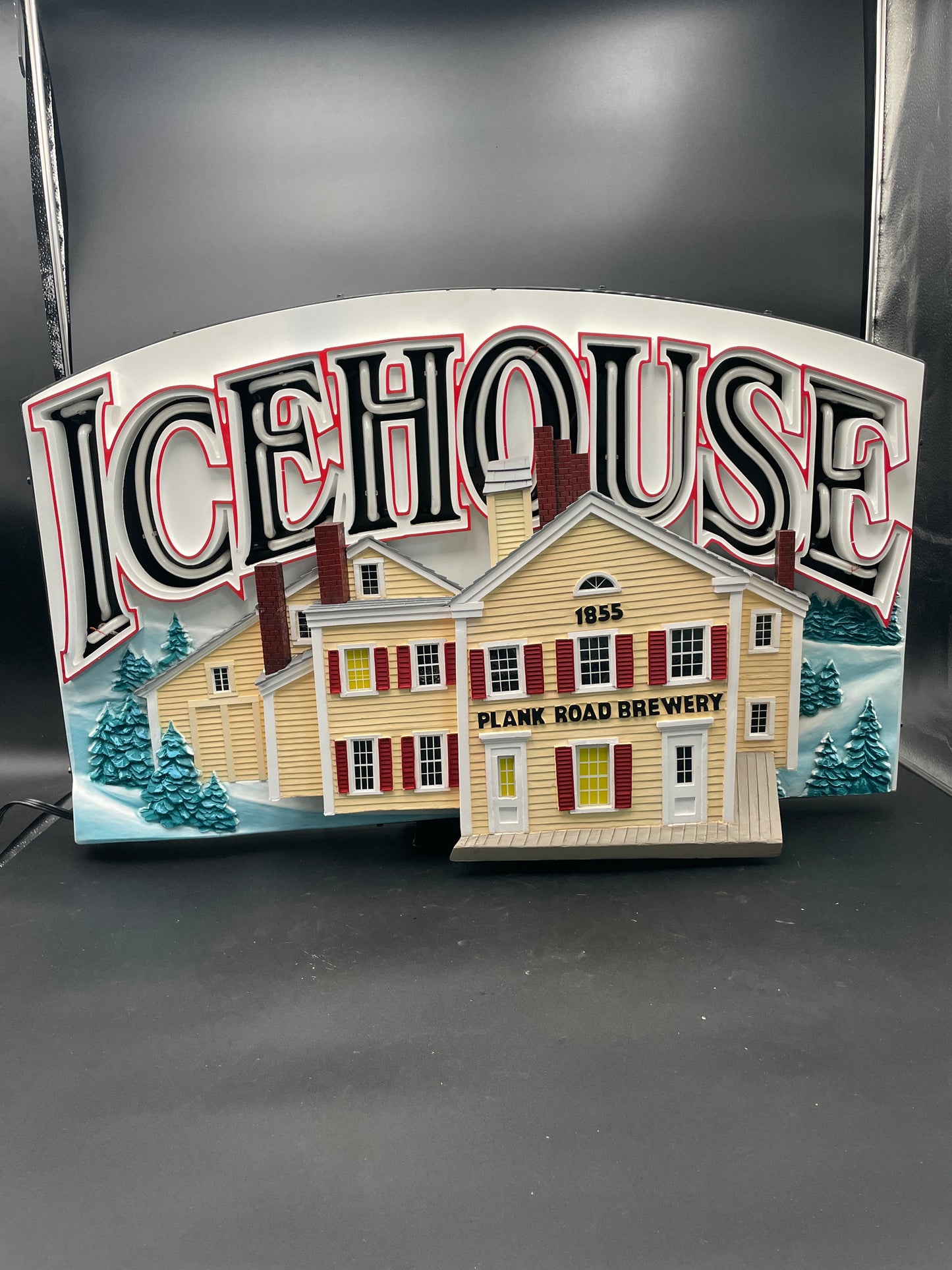 Ice House Plank Road Brewery 3D Neon Sign