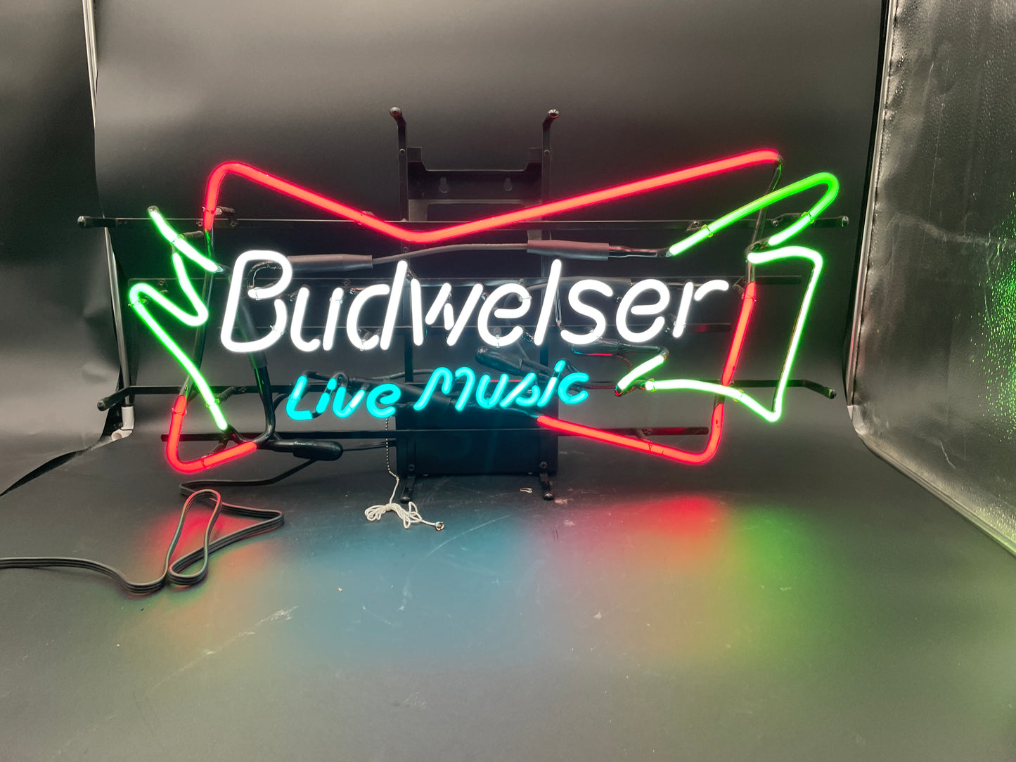 Budweiser Live Music Neon Sign