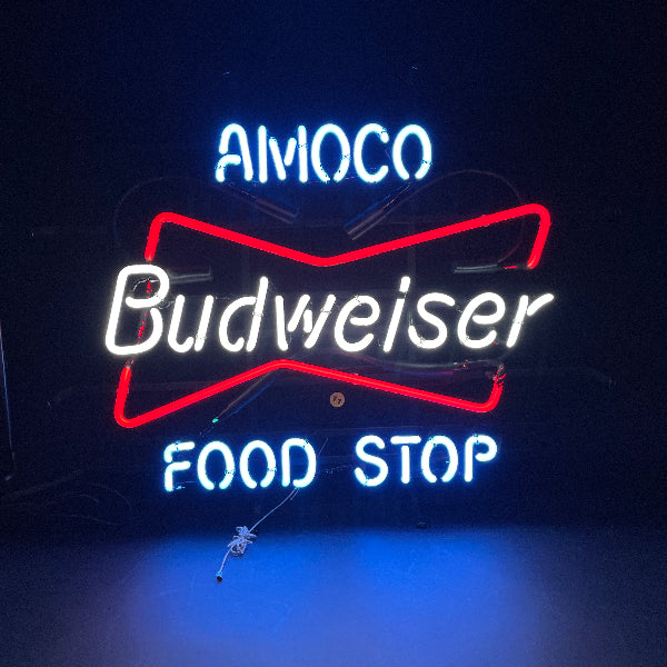 Budweiser Food Stop Neon Sign