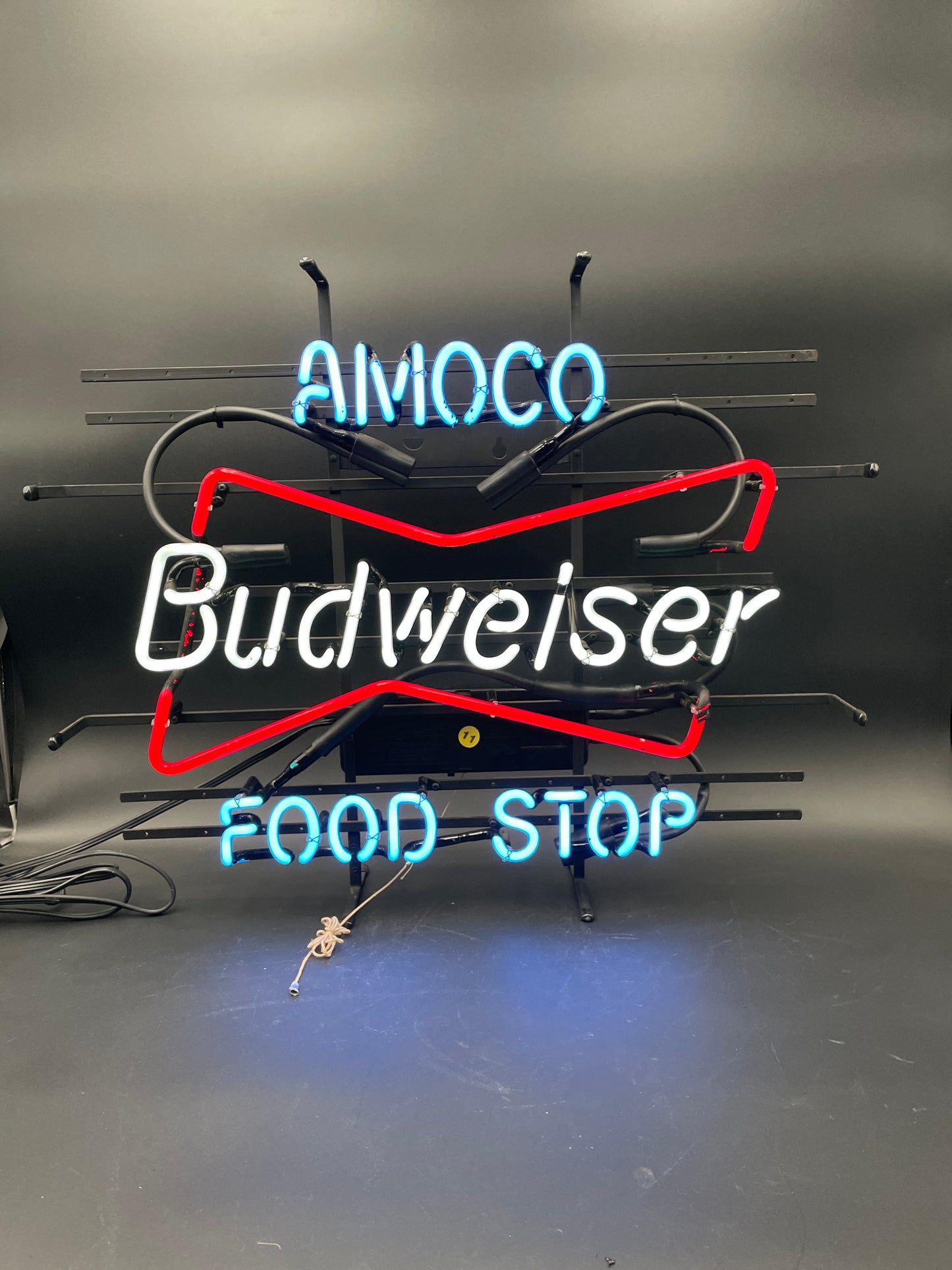Budweiser Food Stop Neon Sign