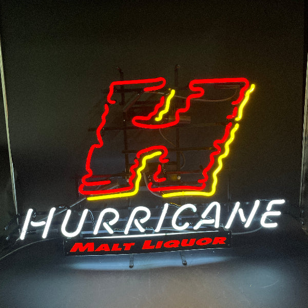 Hurricane Malt Liquor Neon Sign