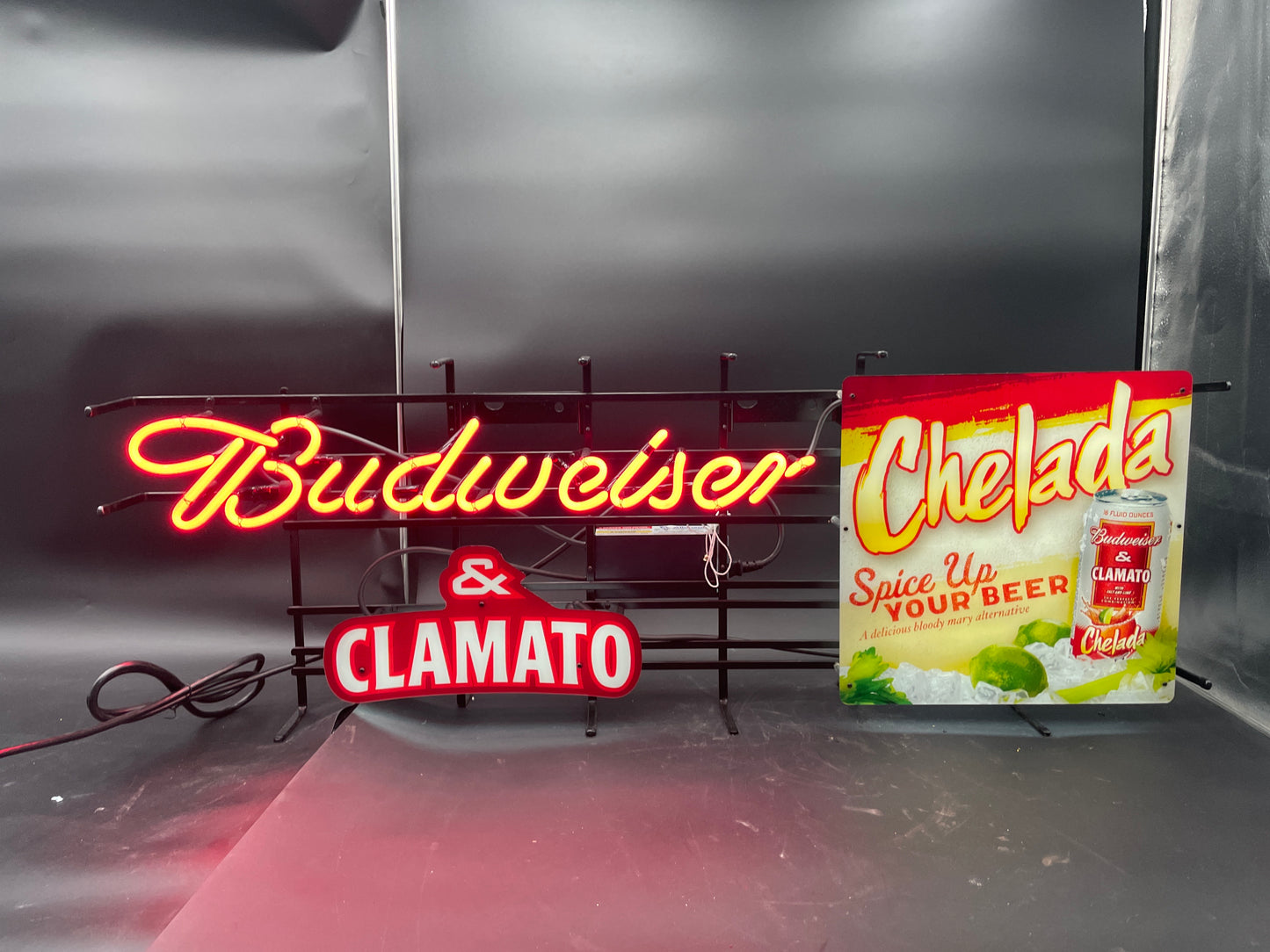 Budweiser & Chelada Neon Sign