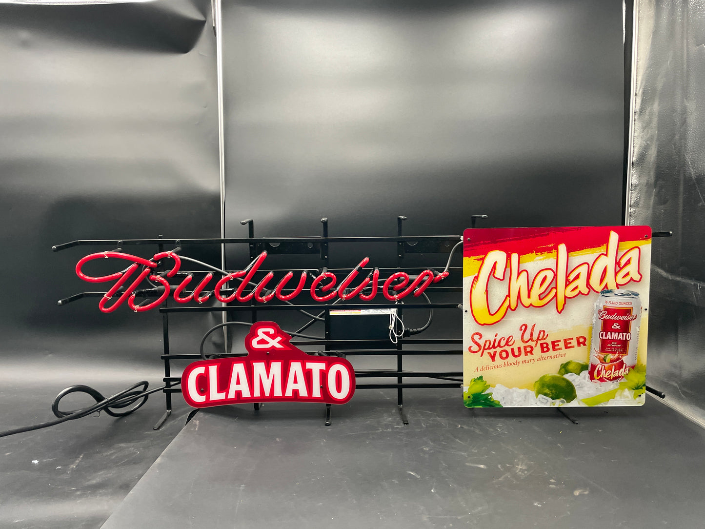 Budweiser & Chelada Neon Sign