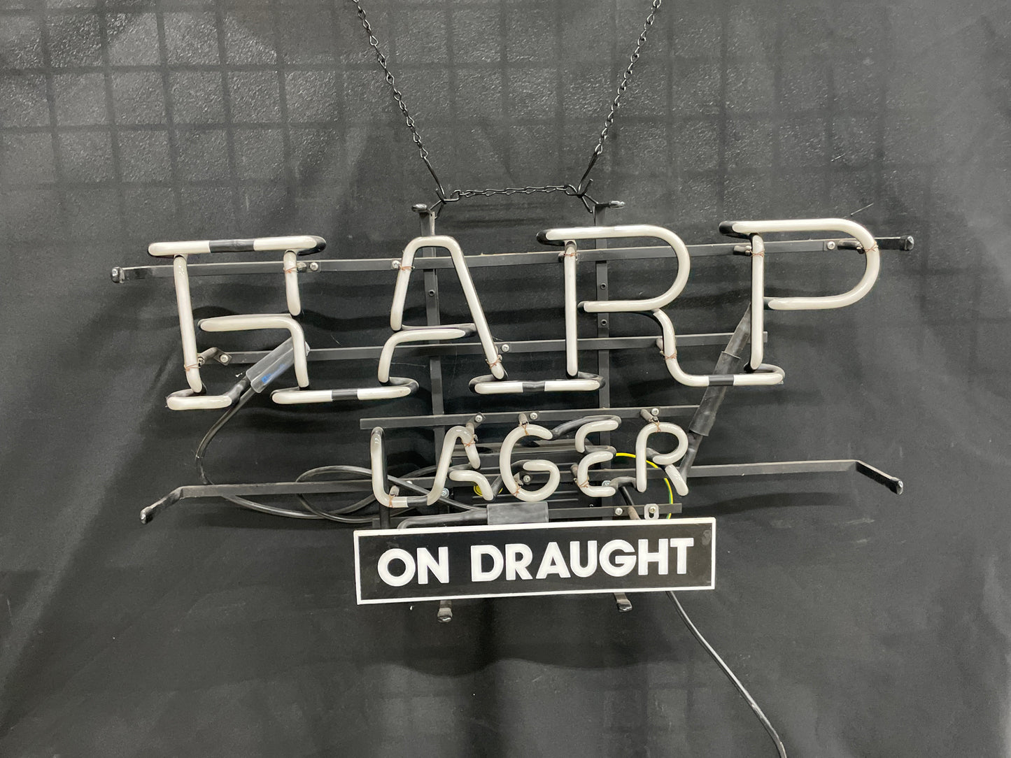 Harp Lager On Draught Guinness Neon Sign