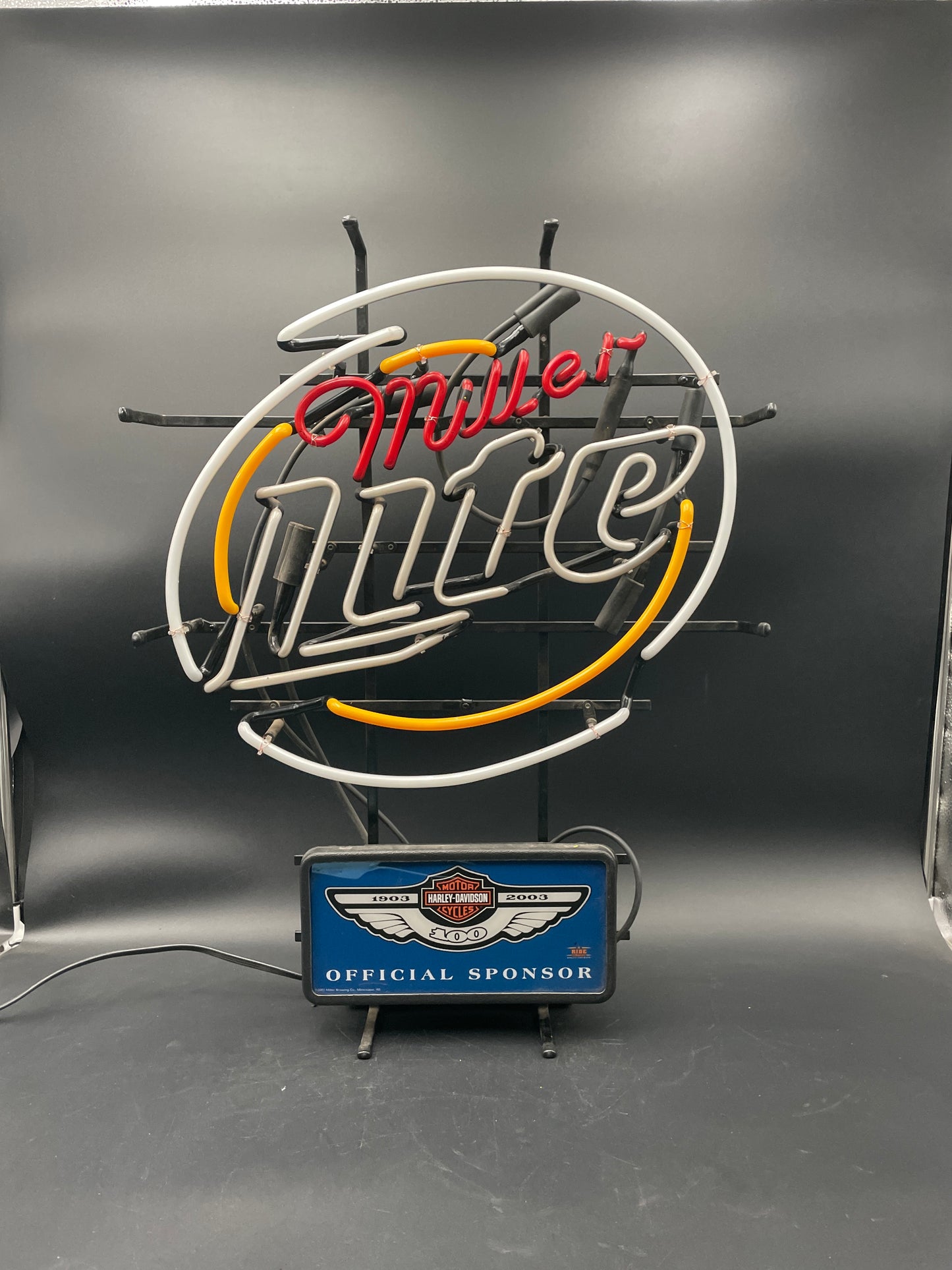 Miller Lite Harley-Davidson Neon Sign (Suring)