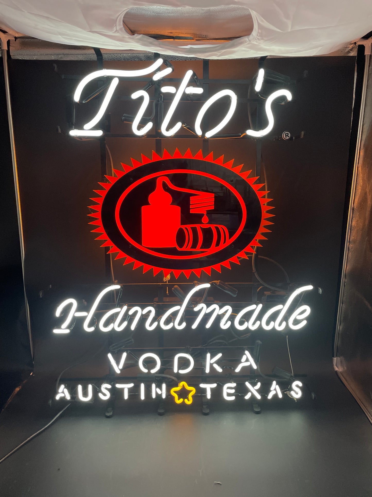 VODKA Single Stroke Word Unit for Tito's Replacement Tube - Neon Sign Part New