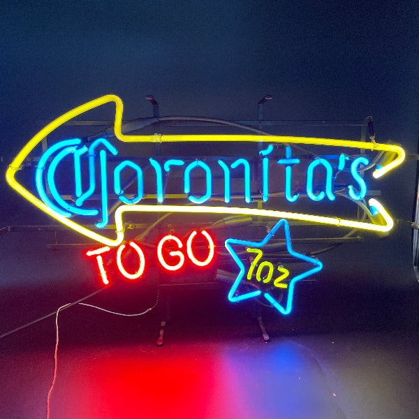 Corona Coronitas To Go 7 oz Neon Sign