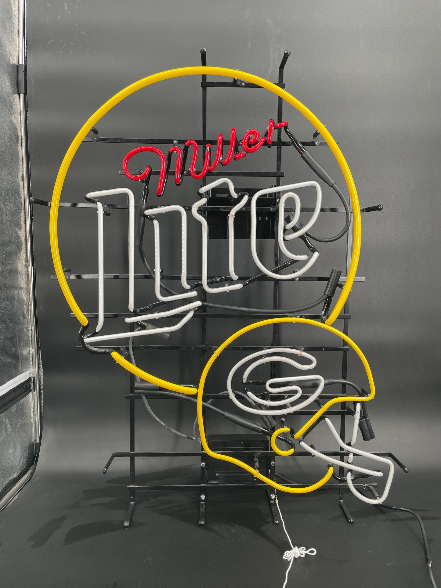 Miller Lite Packers Helmet Neon Sign