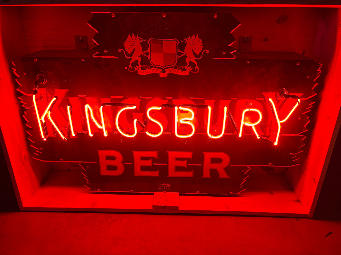 Kingsbury Beer Neon Sign (Circa 1936)