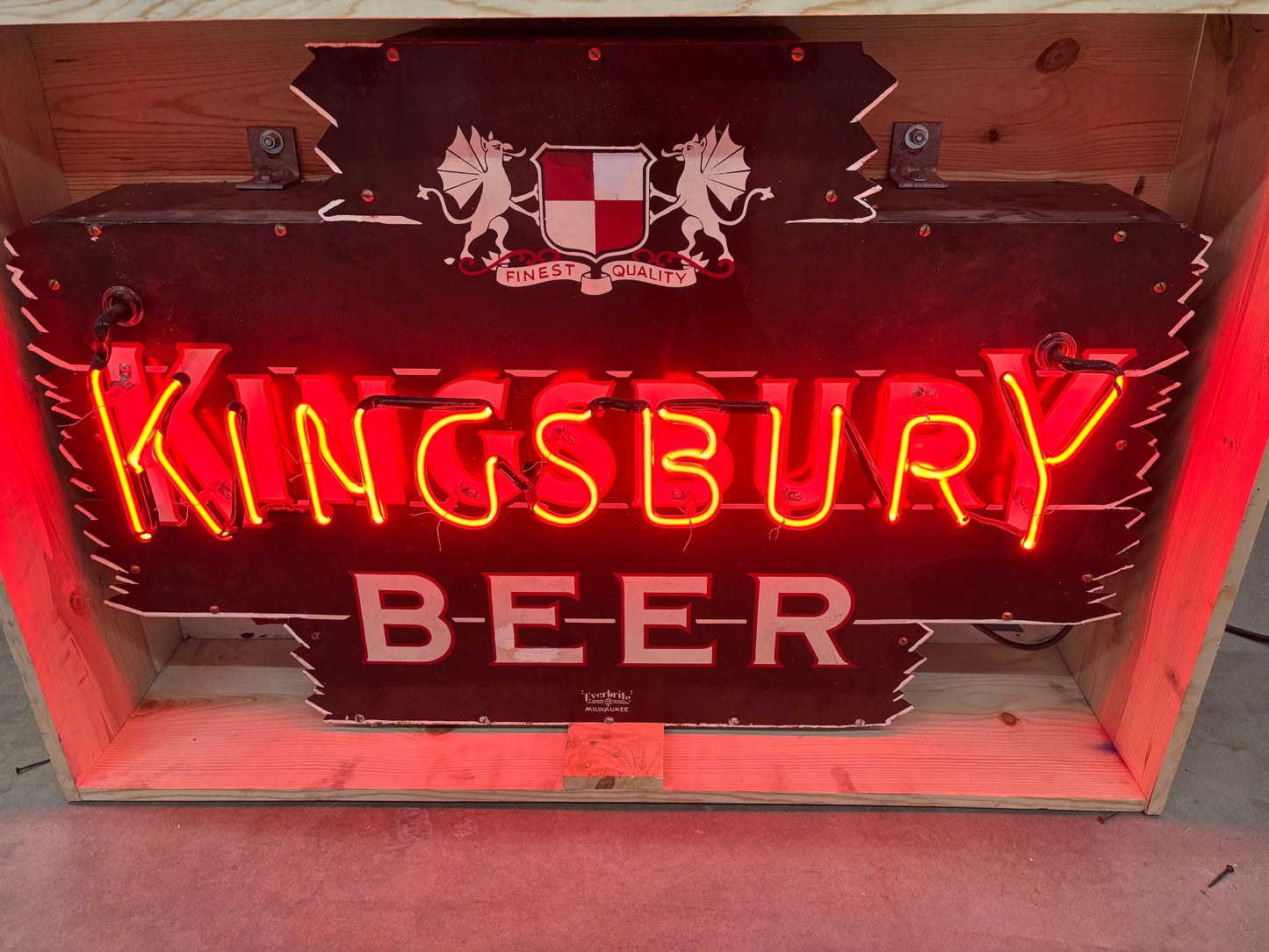 Kingsbury Beer Neon Sign (Circa 1936)