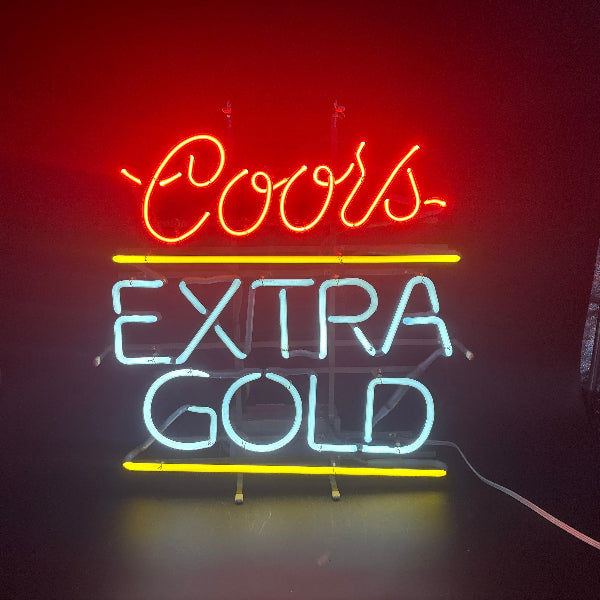 クアーズ・エクストラゴールドのネオン管 Coors Extra Gold Neon Sign – NeonSignRevival