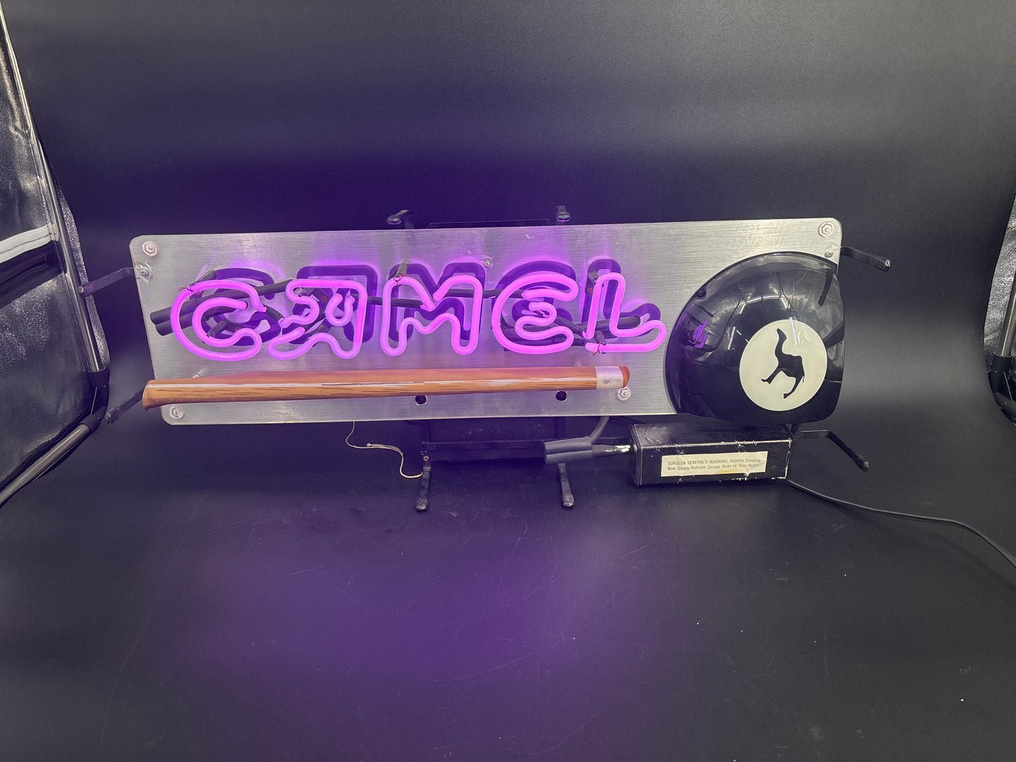 Camel Billiards 8 Ball Neon Sign