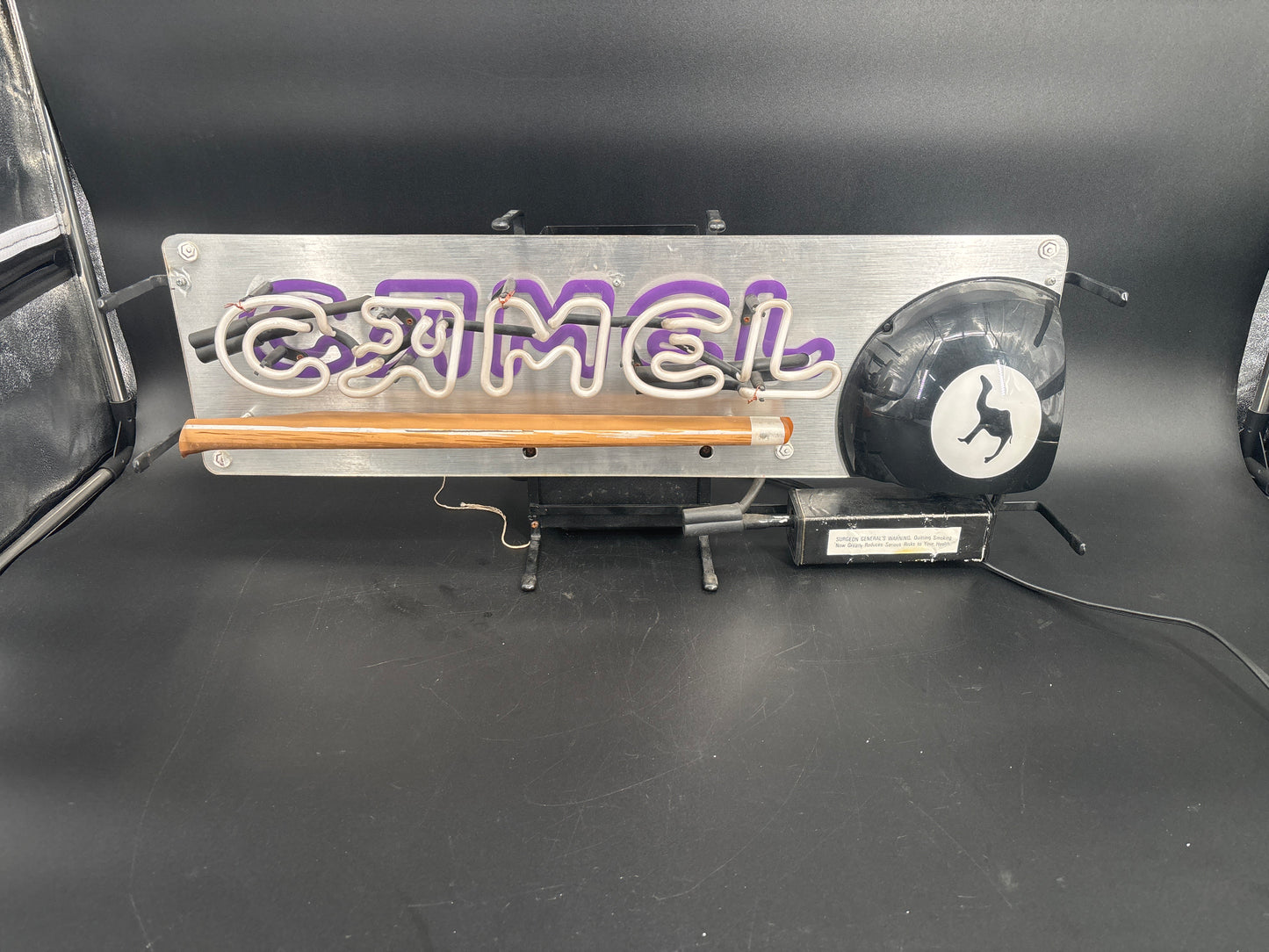 Camel Billiards 8 Ball Neon Sign