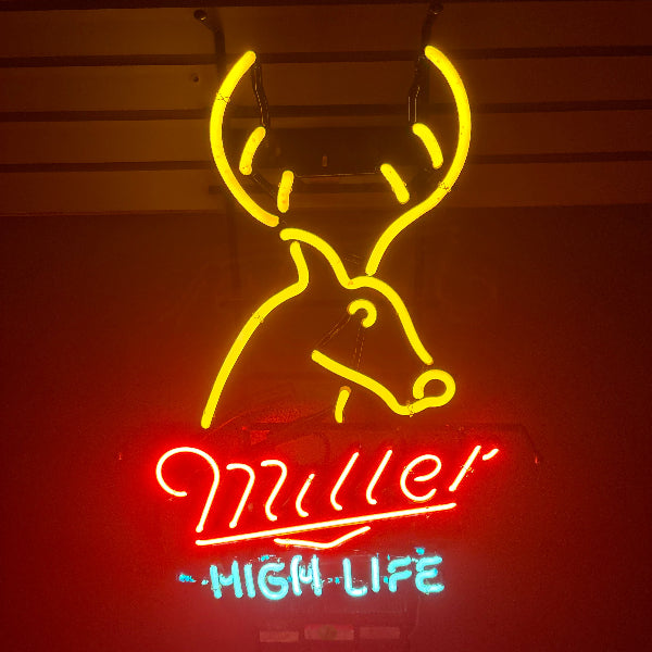 Miller High Life Deer Neon Sign