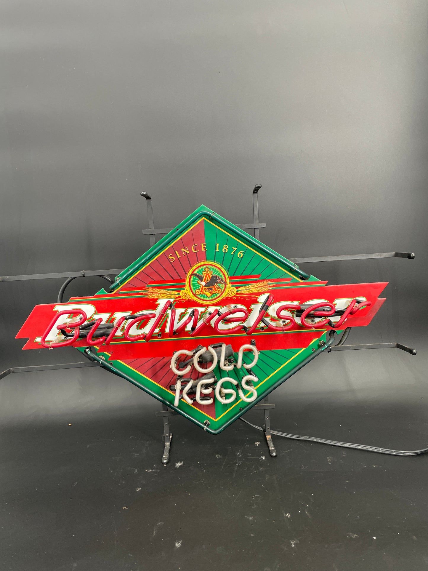 Budweiser Cold Kegs Neon Sign