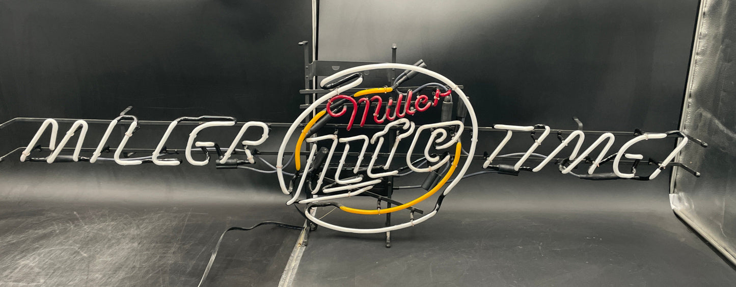 Miller Time Neon Sign