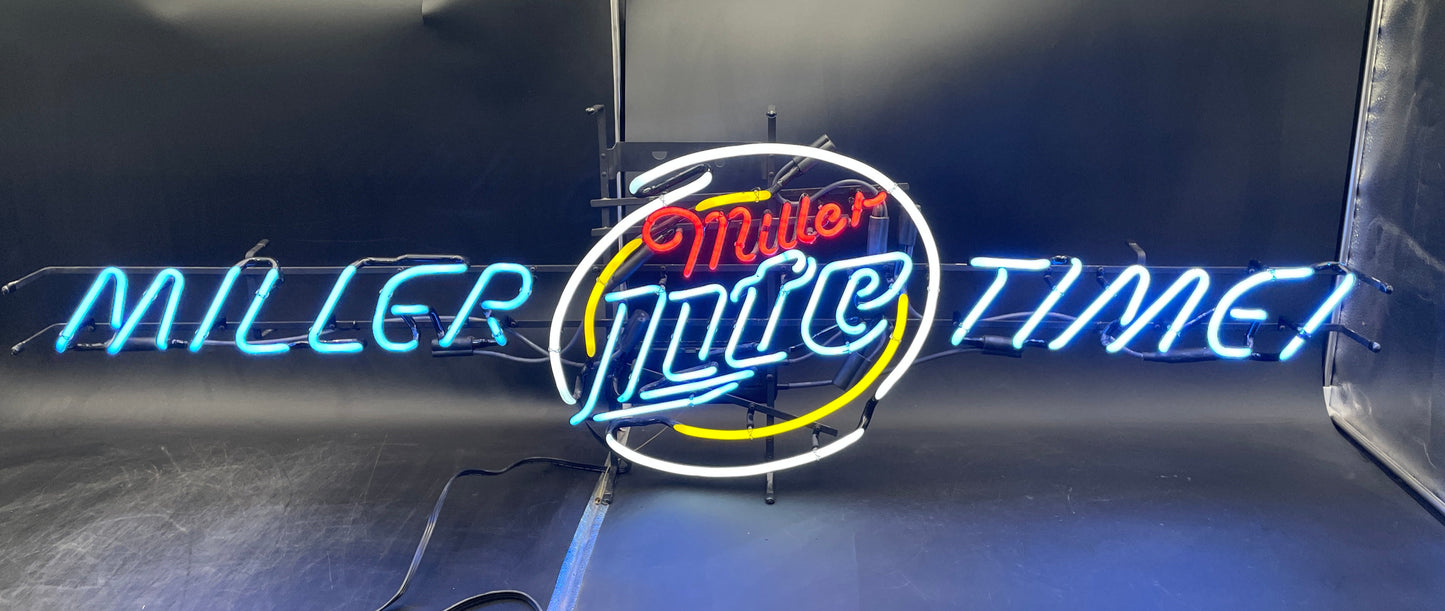 Miller Time Neon Sign