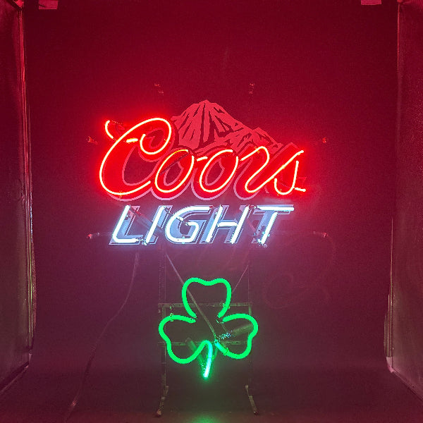 Coors Shamrock Neon Sign