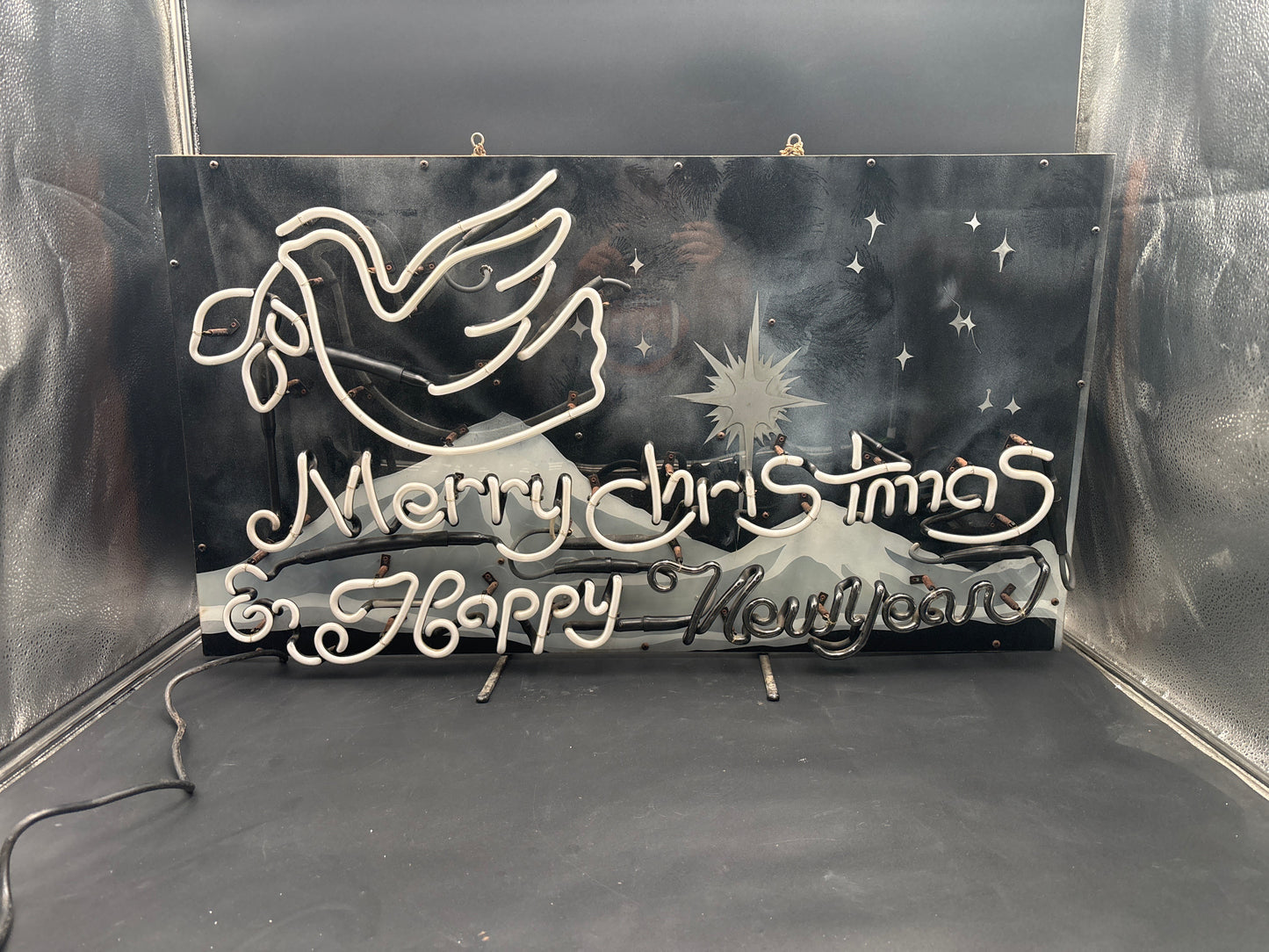 Merry Christmas & Happy New Year Neon Sign