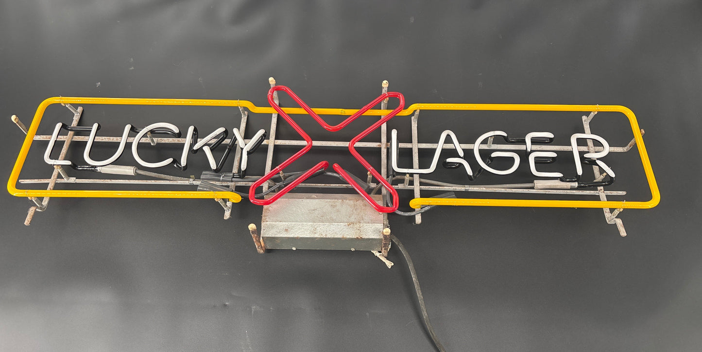 Lucky Lager Neon Sign