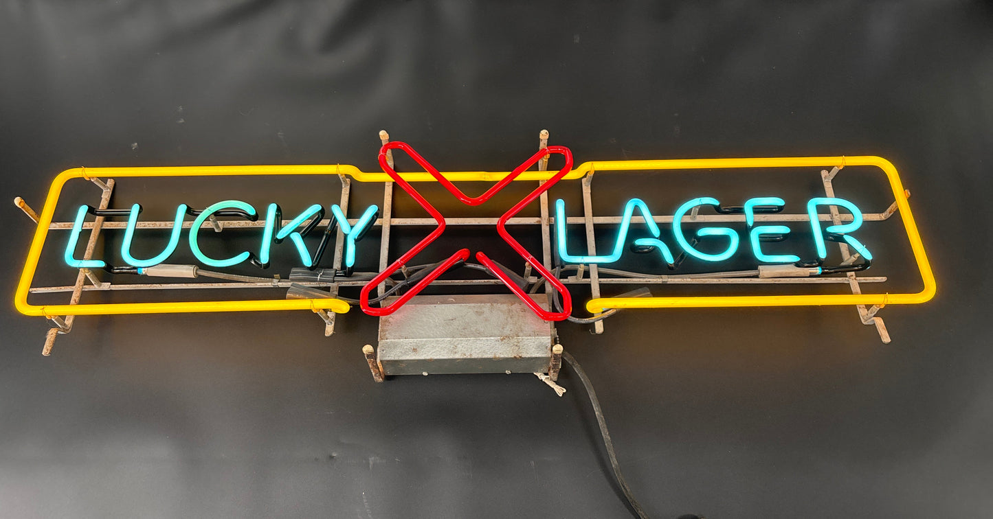 Lucky Lager Neon Sign