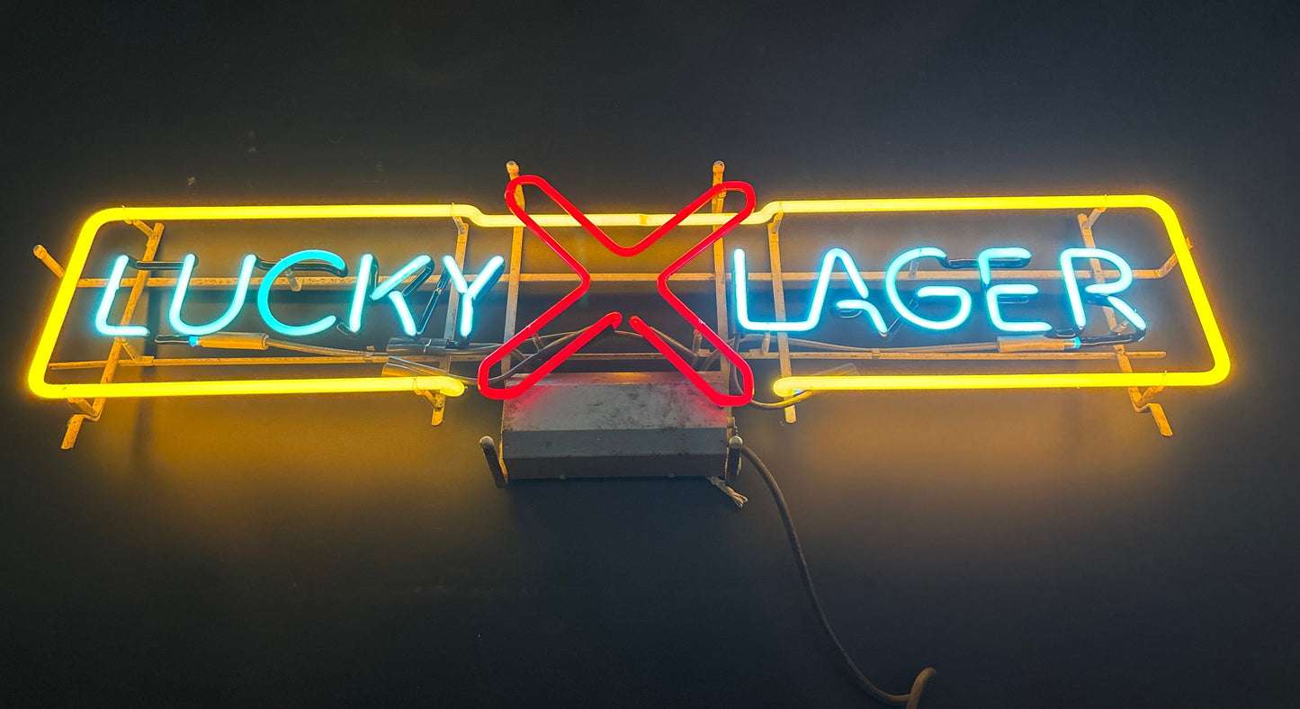 Lucky Lager Neon Sign