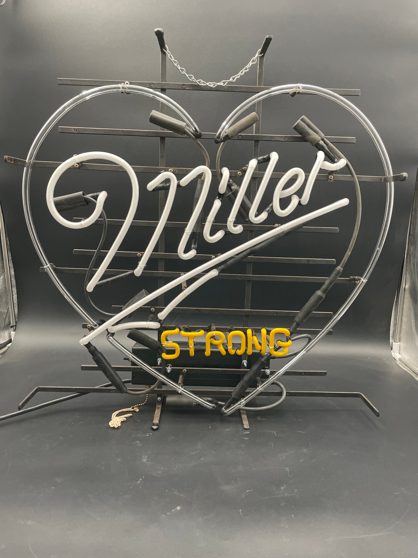 Miller Strong Heart Prototype Neon Sign