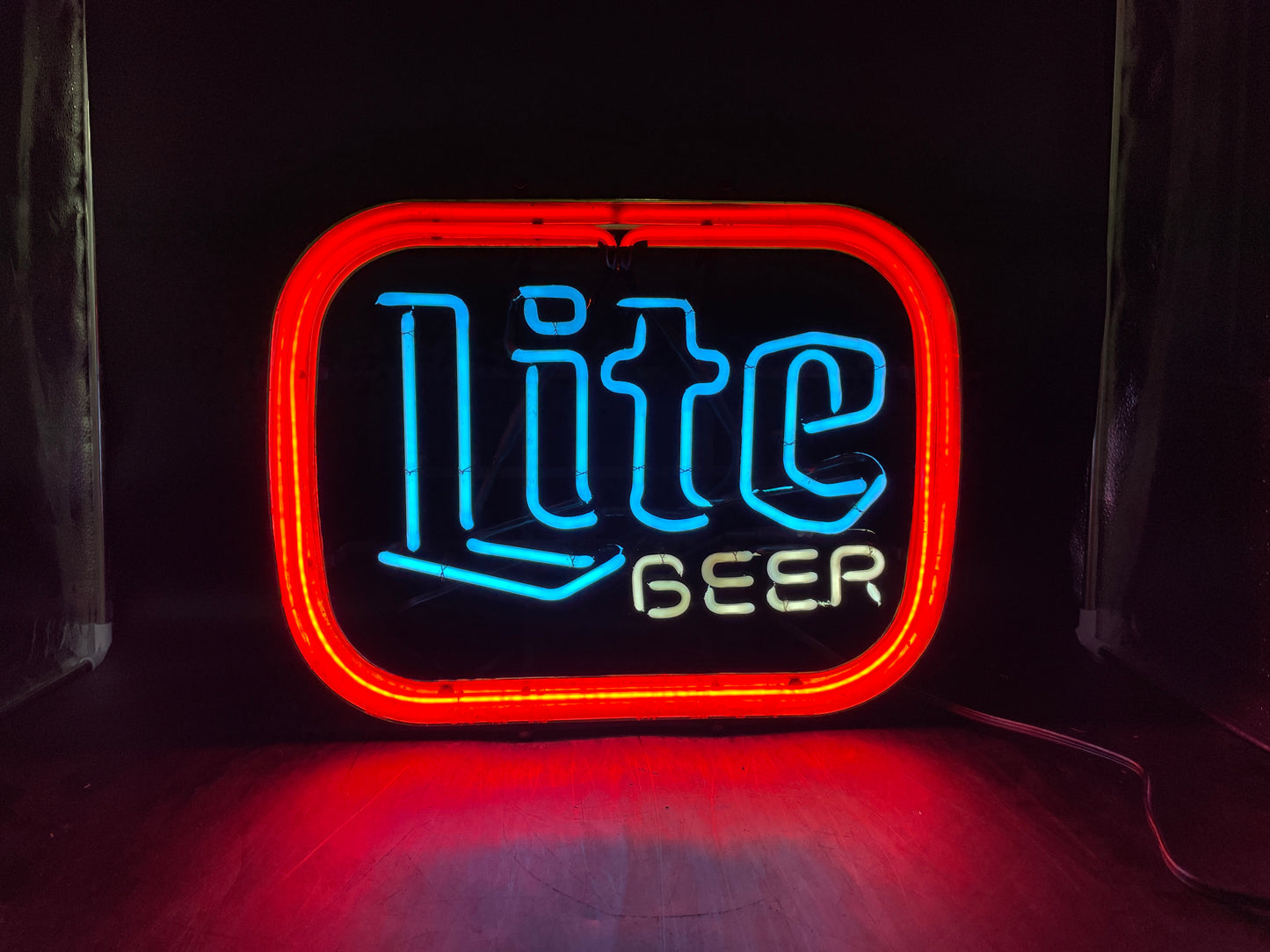Clear Red Neon Border for Miller Lite Neon Sign Replacement Tube