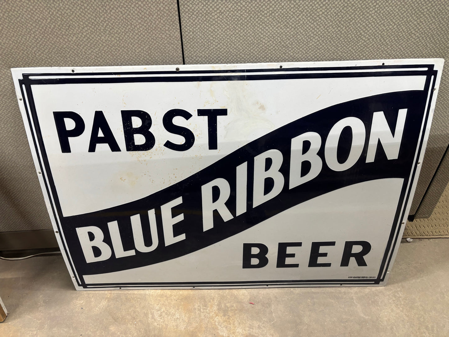 Pabst Blue Ribbon Single-Faced Porcelain Sign by Acme (Circa 1940)