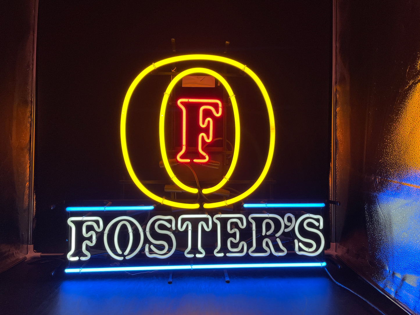Yellow Double Border for Fosters Replacement Tube - Neon Sign Part
