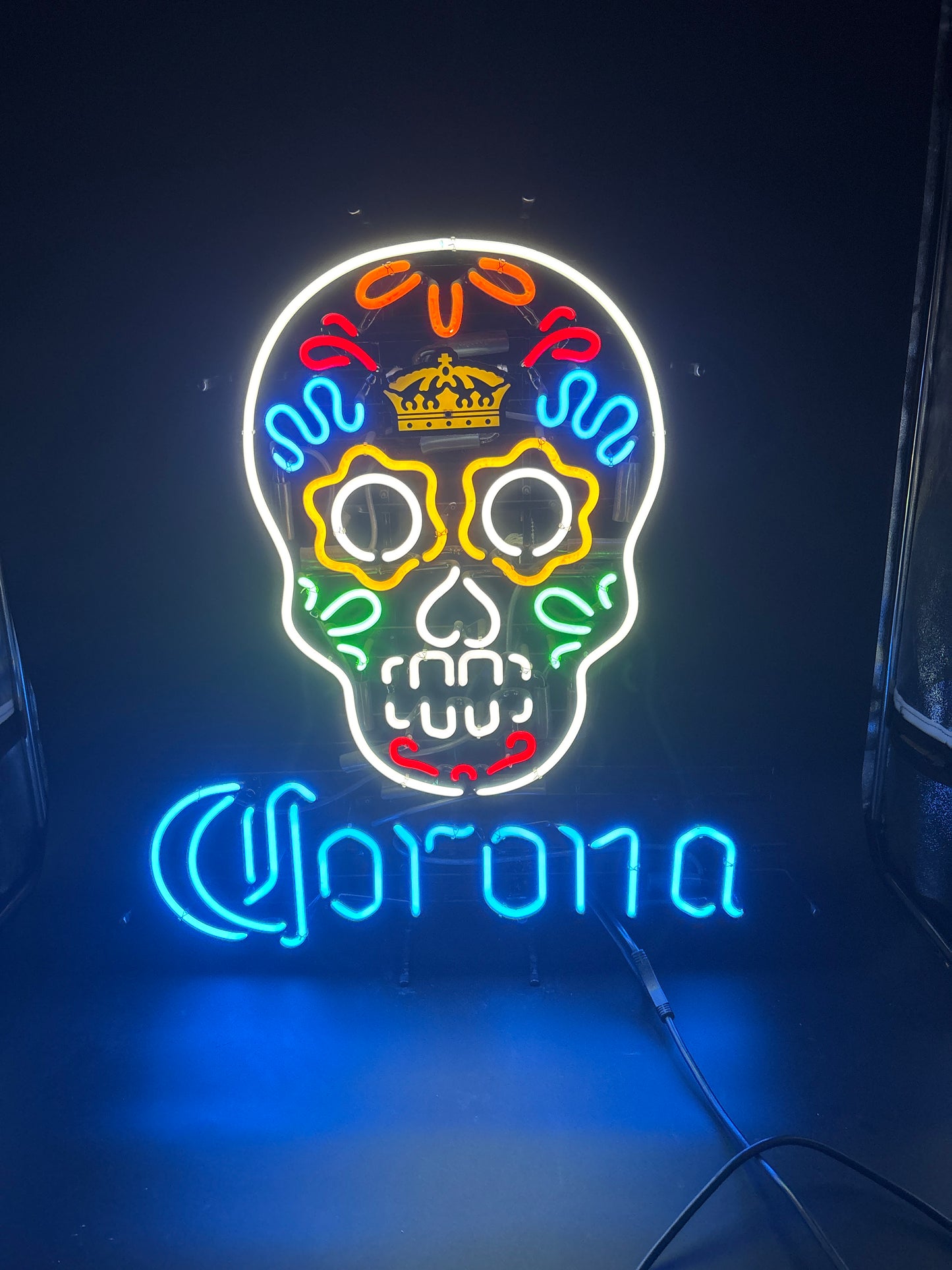 Crown for Corona Skull Neon Sign Plastic Replacement Panel